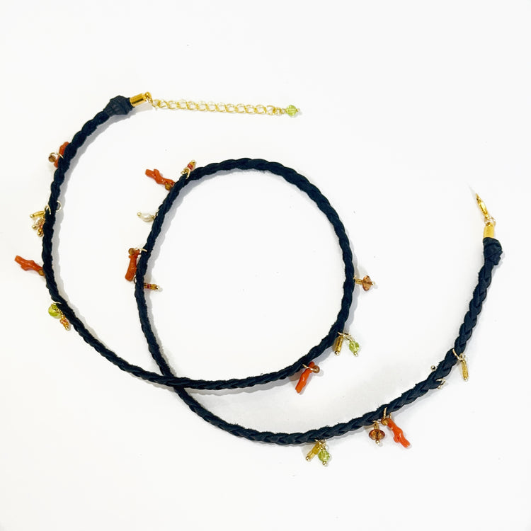 THE STEVIE CHARM BRACELET- DOWN BY THE SEASIDE BLACK