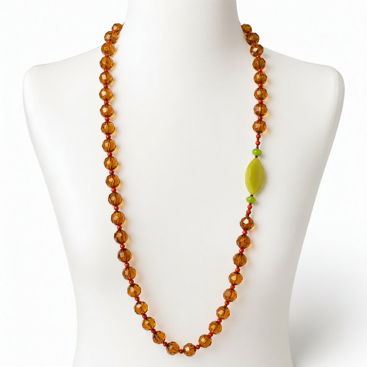 CROCODILE TEARS BROOCH NECKLACE -CHOOSE YOUR LENGTH