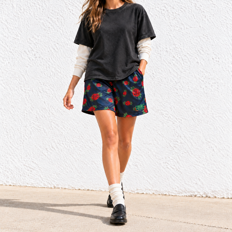 THE CHARCOAL ROSE BOYFRIEND SHORTS