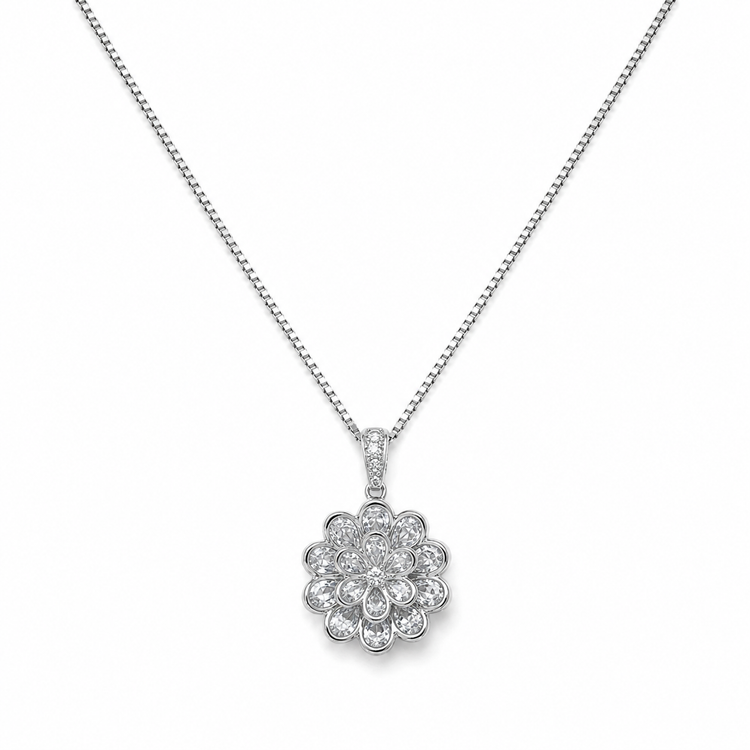 THE DIAMOND CHRYSANTHEMUM NECKLACE