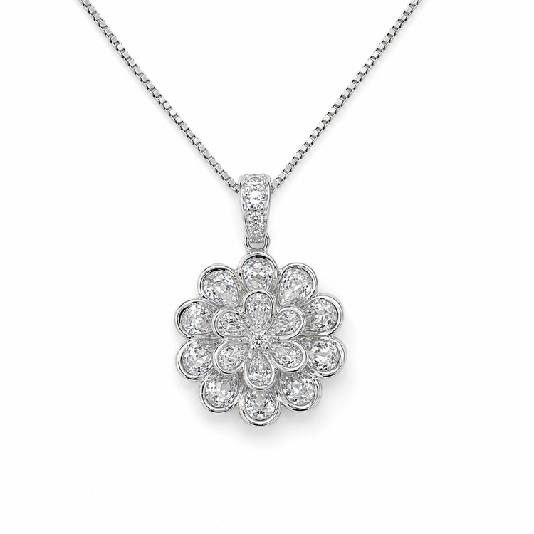 THE DIAMOND CHRYSANTHEMUM NECKLACE