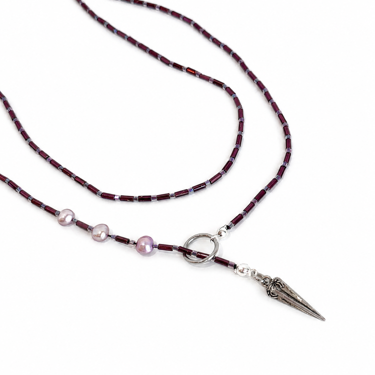 THE DEEP PURPLE OUROBOROS NECKLACE