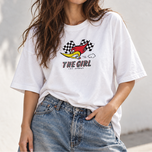 THE GIRL SPEEDY T SHIRT