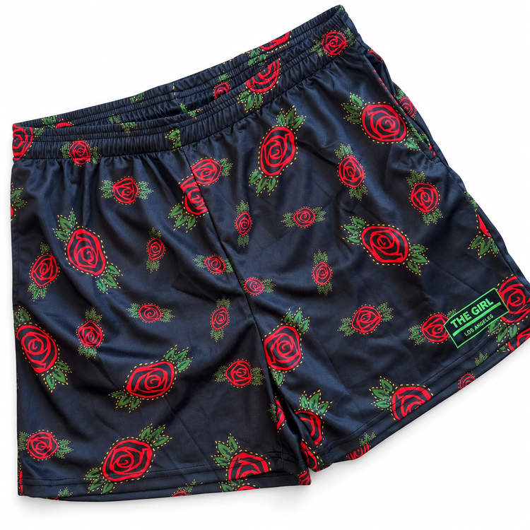 THE CHARCOAL ROSE BOYFRIEND SHORTS