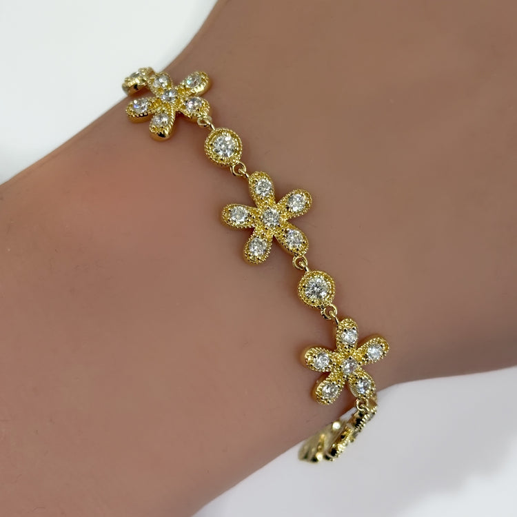 DIAMOND DAISY BRACELET