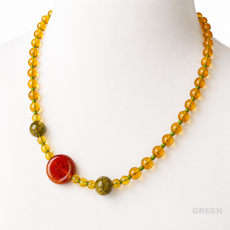 CITRINE DREAMS BROOCH NECKLACE