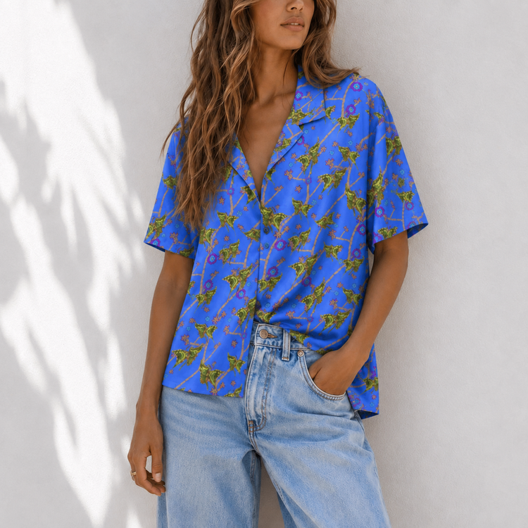 THE BLUE BUTTERFLY BOYFRIEND SHIRT