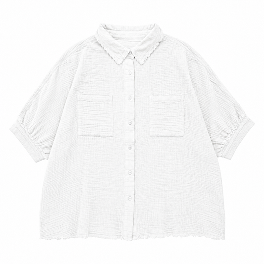 THE SAINT TROPEZ BLOUSE- WHITE