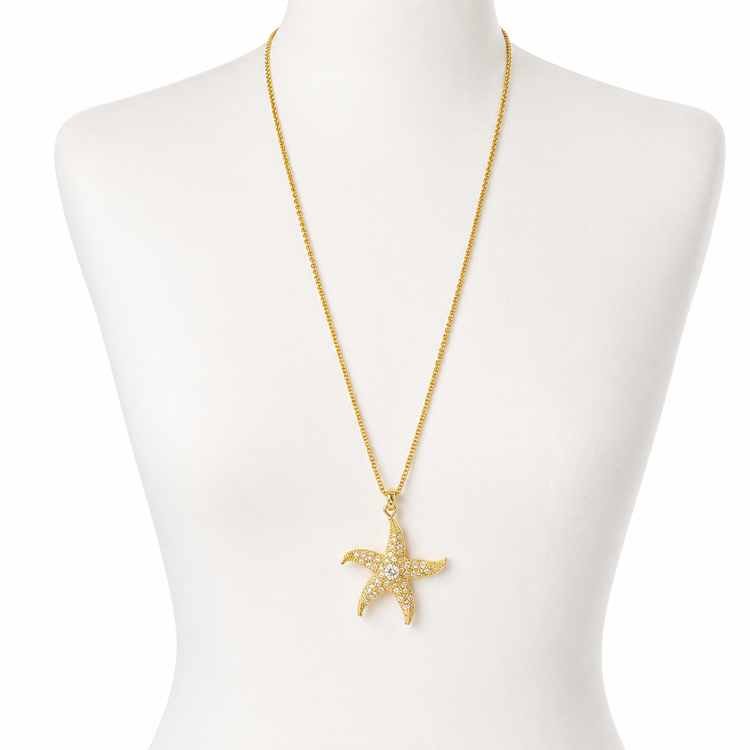 GOLDEN STARFISH NECKLACE