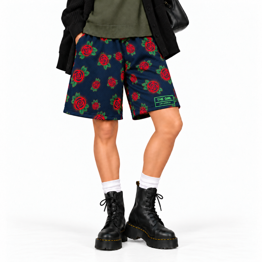 THE CHARCOAL ROSE BOYFRIEND SHORTS