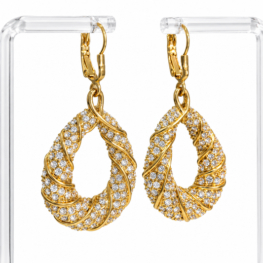 ICE DROP EARRINGS - GOLD