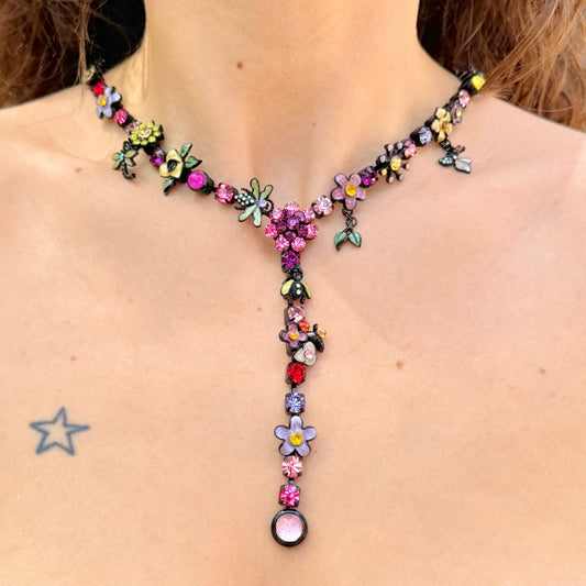 FLORA AND FAUNA NECKLACE AND EARRINGS