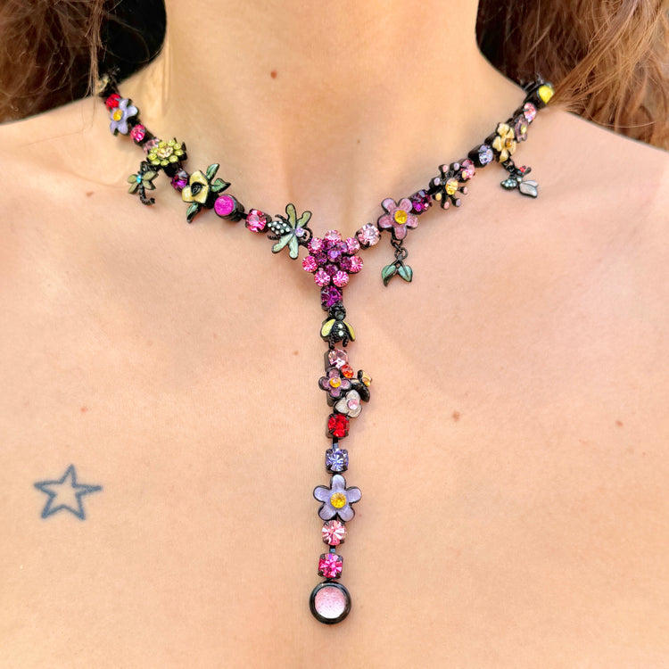 FLORA AND FAUNA NECKLACE AND EARRINGS