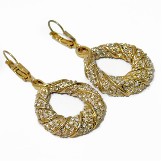GOLD ICE DROP EARRINGS