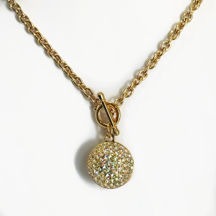PAVÉ DOUBLE SIDED TOGGLE NECKLACE
