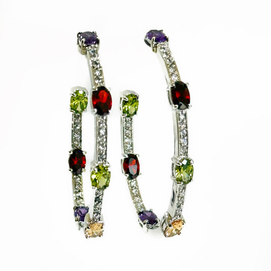 INSIDE OUTSIDE MULTI COLOR HOOPS