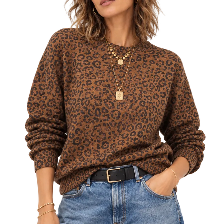 THE WILD SIDE LEOPARD SWEATER