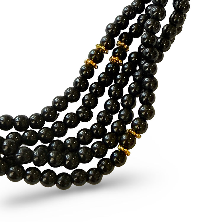 BLACK MAGIC MULTI-STRAND NECKLACE