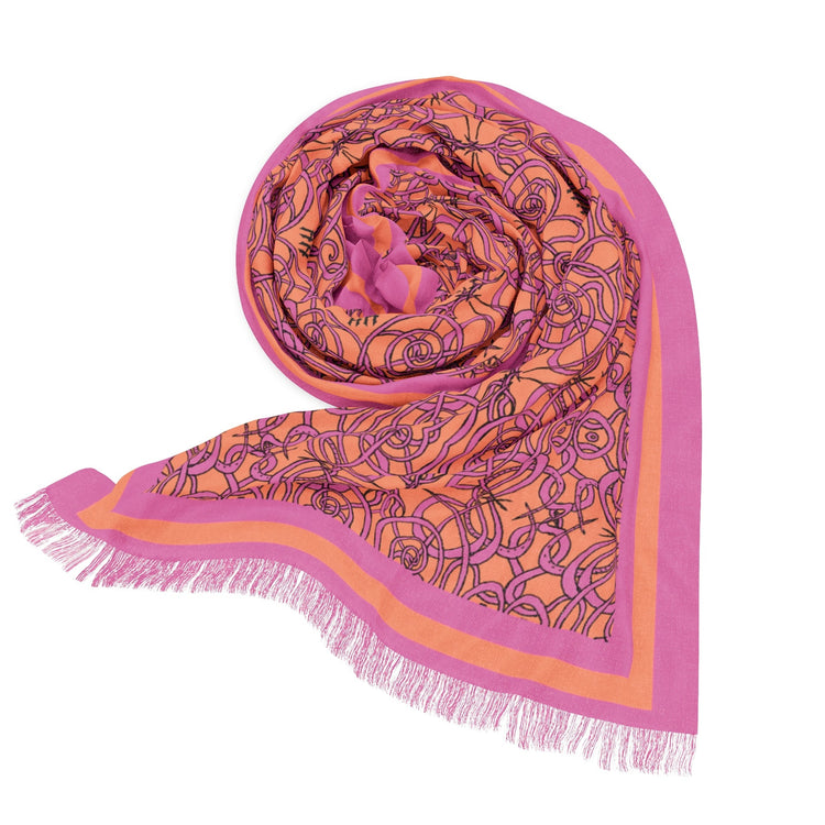 THE LUXE WRAP - MALIBU MONOGRAM