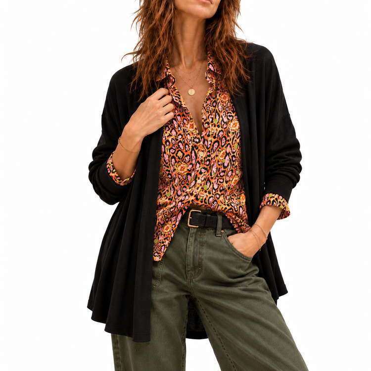 THE NICOLE CARDIGAN - BLACK