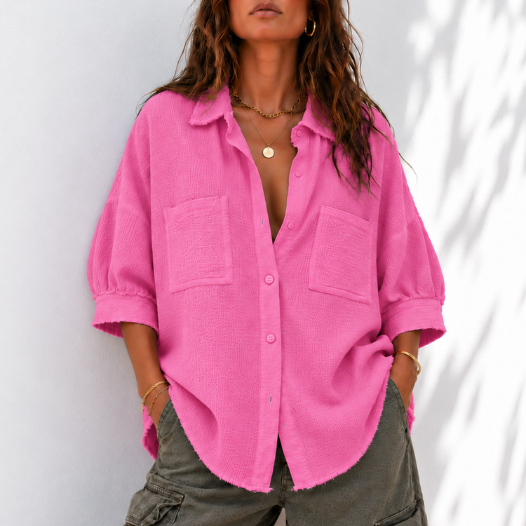 THE SAINT TROPEZ BLOUSE - PINK