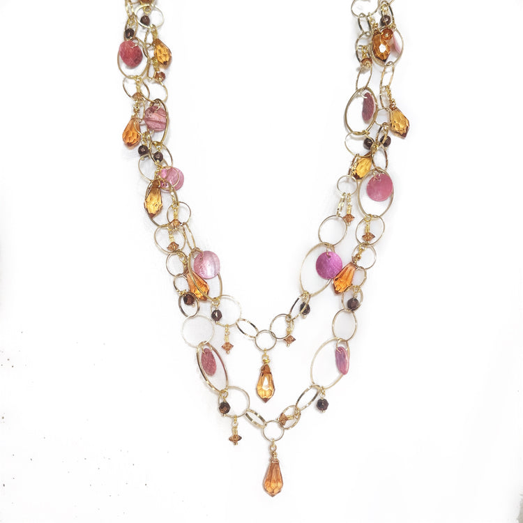 CHAMPAGNE SUNSET NECKLACE