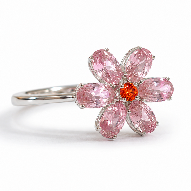 PINK DAISY RING