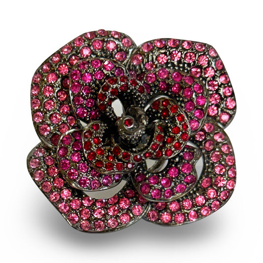 OMBRÉ ROSE PAVÉ RING