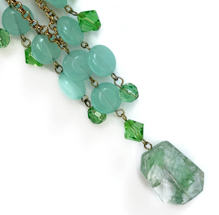 MISTY QUARTZ DROP NECKLACE