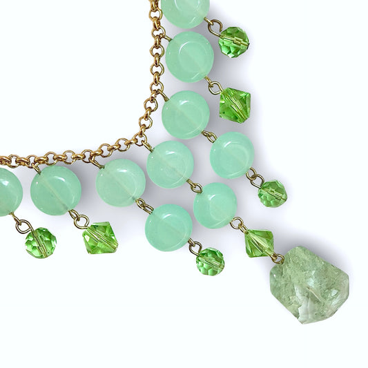 MISTY QUARTZ DROP NECKLACE