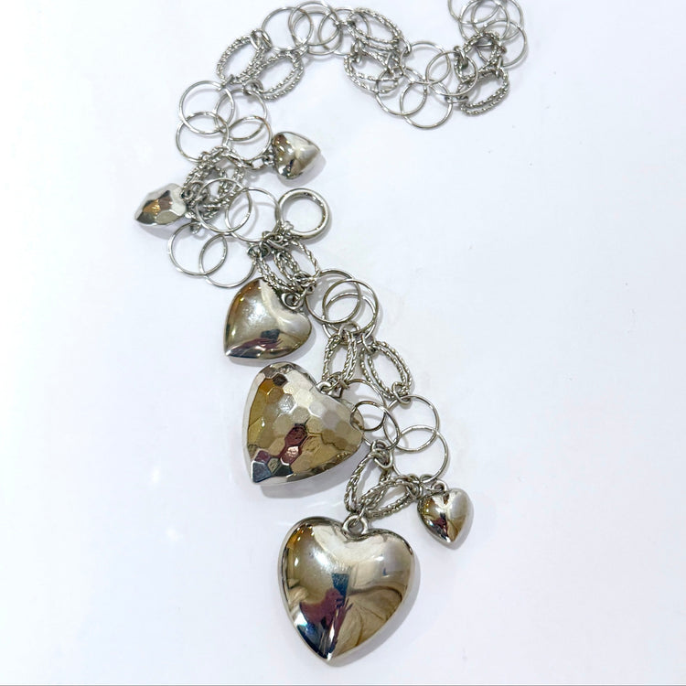 CHAINS OF LOVE NECKLACE GOLD OR SILVER