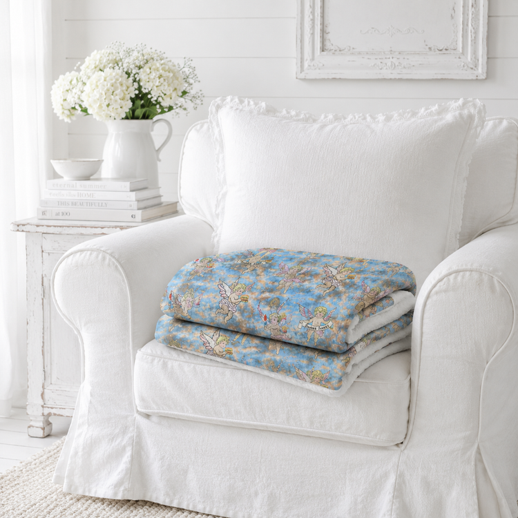SUNDAY SNACKS COZY DOUBLE FACED THROW BLANKET