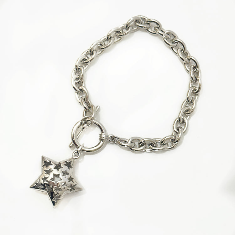 LUCKY STAR DOUBLE SIDED TOGGLE BRACELET