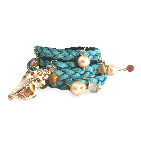 THE STEVIE CHARM BRACELET - POINT DUME PEARL