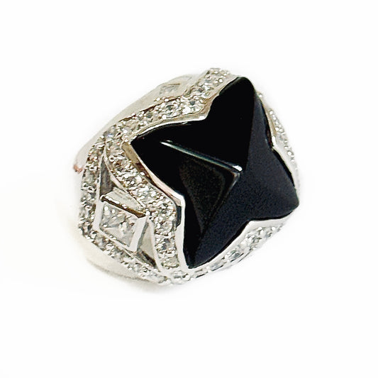 SUGARLOAF PAPILLON NOIR RING