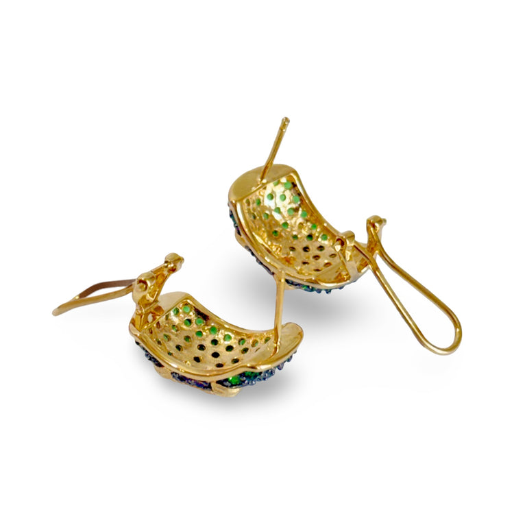 SUNFLOWER COLLECTION DEMI HOOP EARRINGS