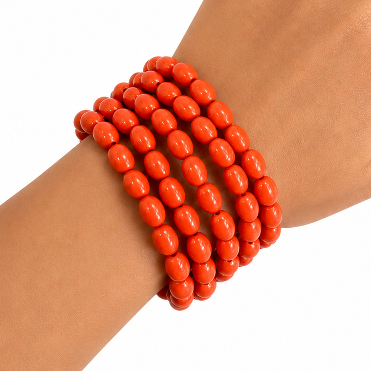 TANGERINE MULTISTRAND BRACELET