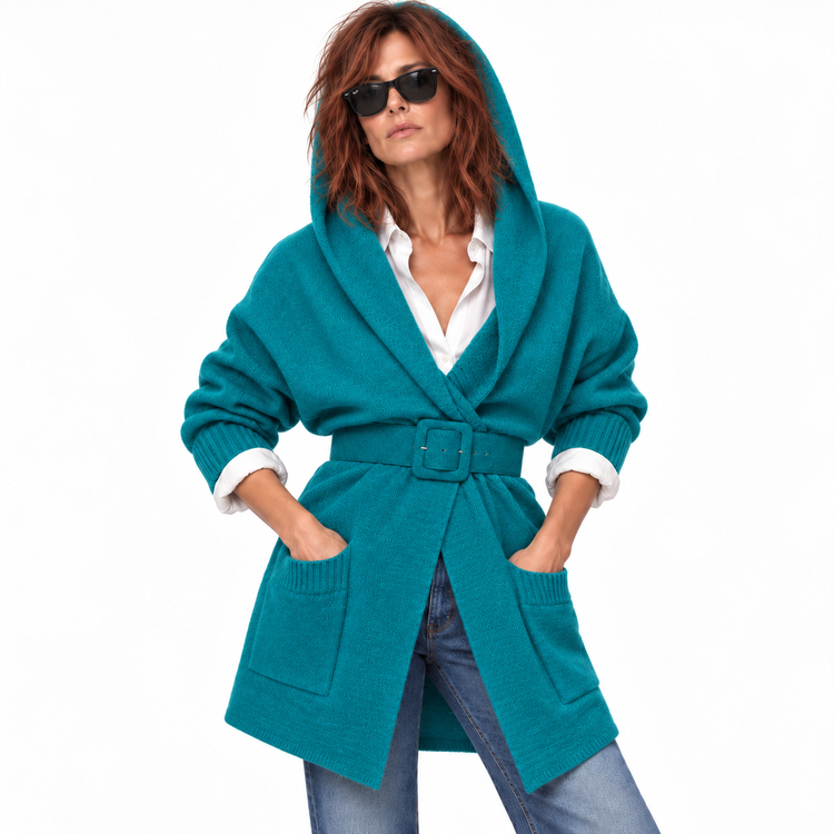 GIRL'S BEST FRIEND SWEATER TEAL