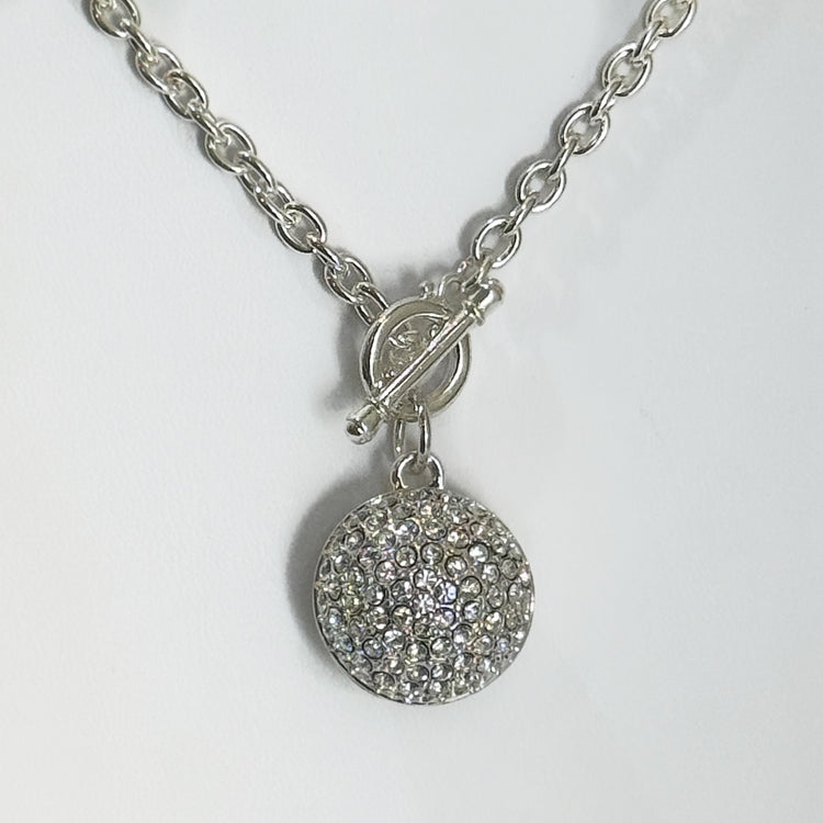PAVÉ DOUBLE SIDED TOGGLE NECKLACE