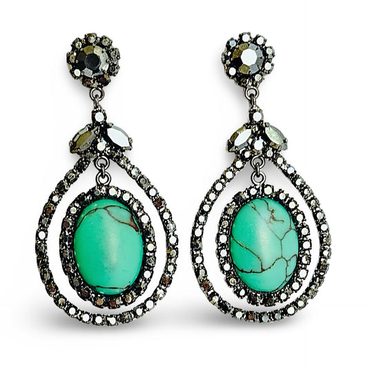 TURQUOISE MEZZANOTTE EARRINGS