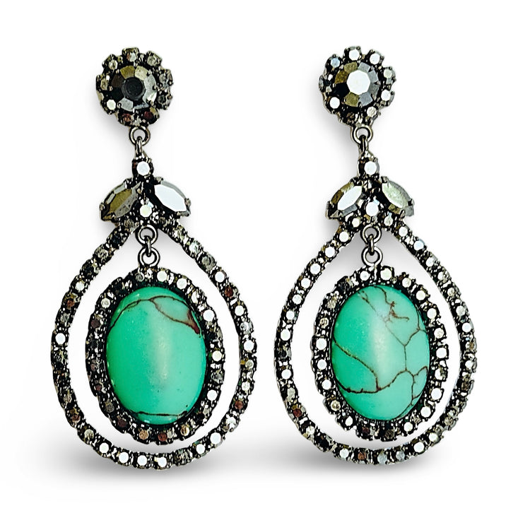 TURQUOISE MEZZANOTTE EARRINGS