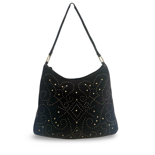 THE LENNY VELVET SHOULDER BAG