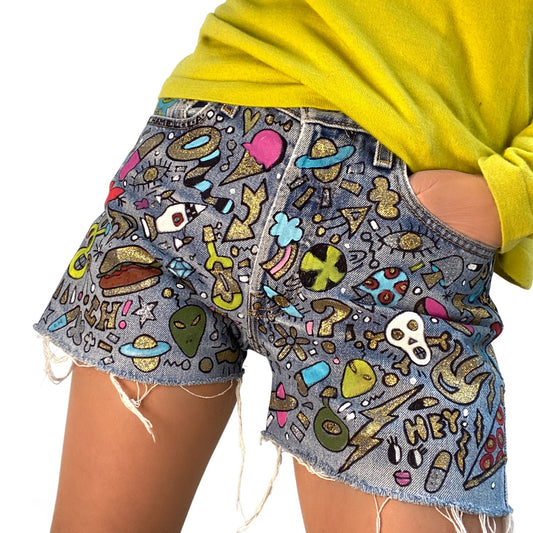 LESLIE HAMEL GRAFITTI SHORTS