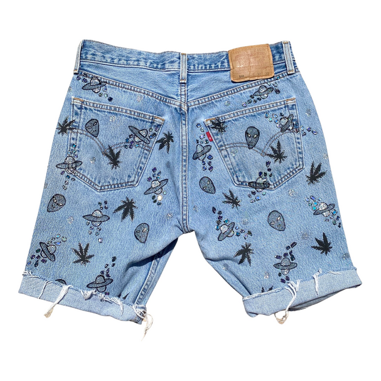 SPACE CADET MID LENGTH SHORTS