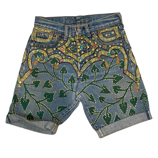 DELUXE CRYSTAL STUDDED SHORTS