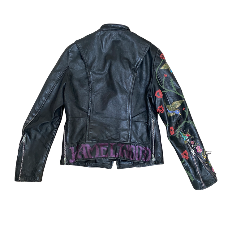 ZE LEATHER BIRDS AND BEES JACKET