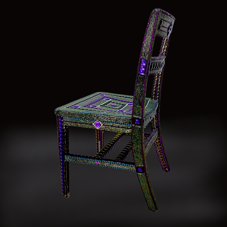 THE PEACOCK CHAIR BY LESLIE HAMEL