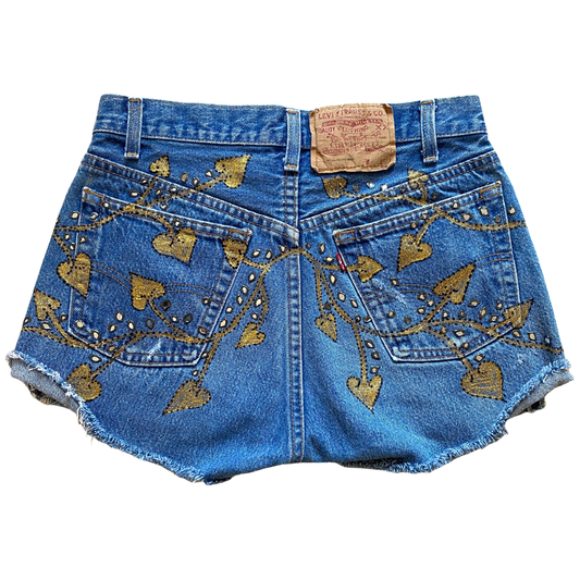 GOLD VINE STAINED GLASS SHORTS
